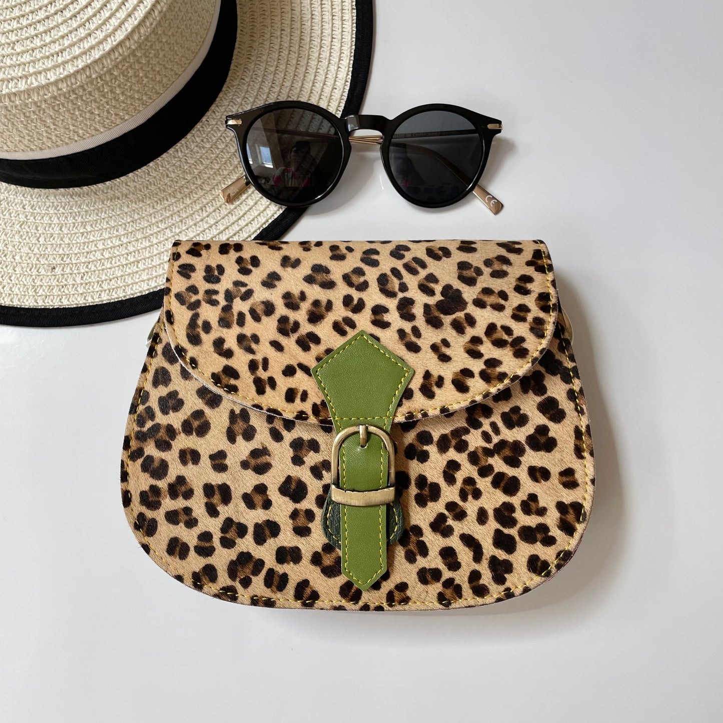 Nephele Tallulah Full Print Bags Unique Handmade Recycled Sustainable Upcycled Leather