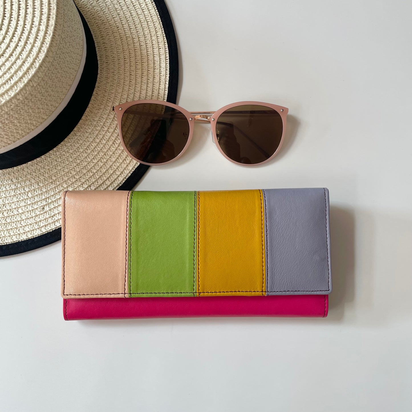 Nephele Lisa Purses Unique Handmade Recycled Sustainable Upcycled Leather Rainbow