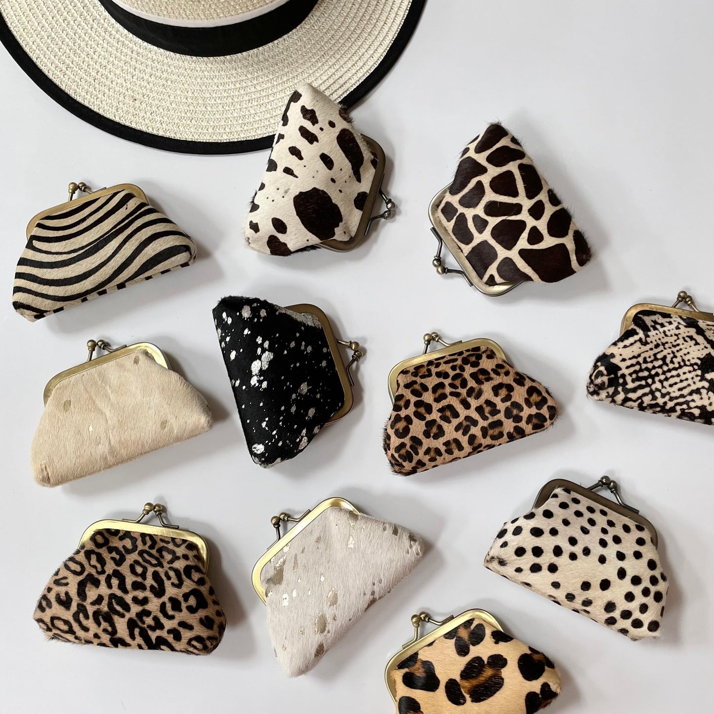 Nephele Delilah Small Coin Purses Unique Handmade Recycled Sustainable Upcycled Leather