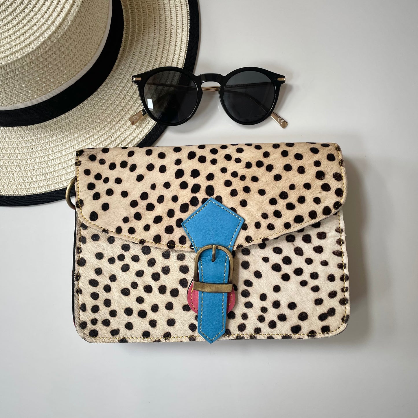 Nephele Nancy Full Print Bags Unique Handmade Recycled Sustainable Upcycled Leather