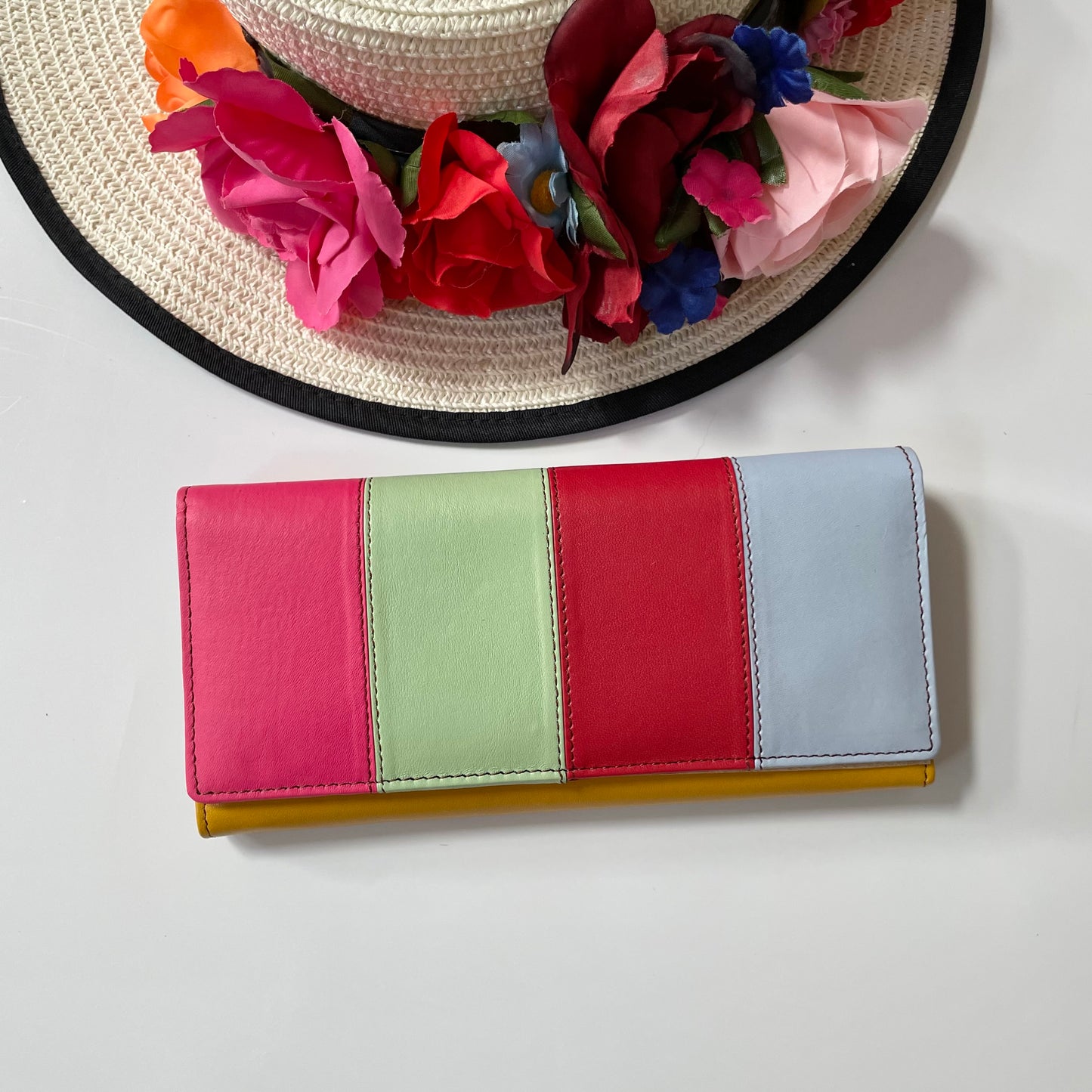 Nephele Lisa Purses Unique Handmade Recycled Sustainable Upcycled Leather Rainbow