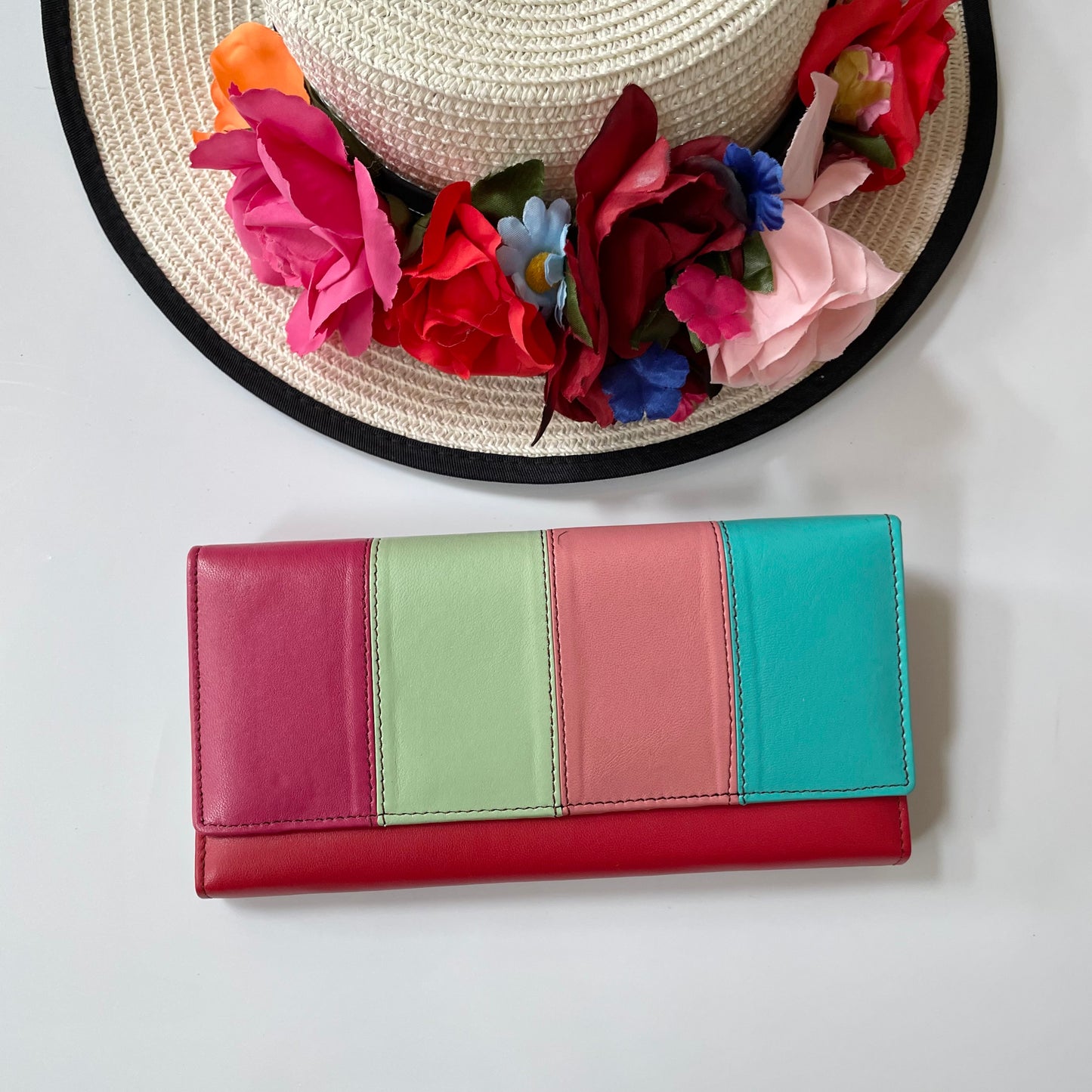 Nephele Lisa Purses Unique Handmade Recycled Sustainable Upcycled Leather Rainbow