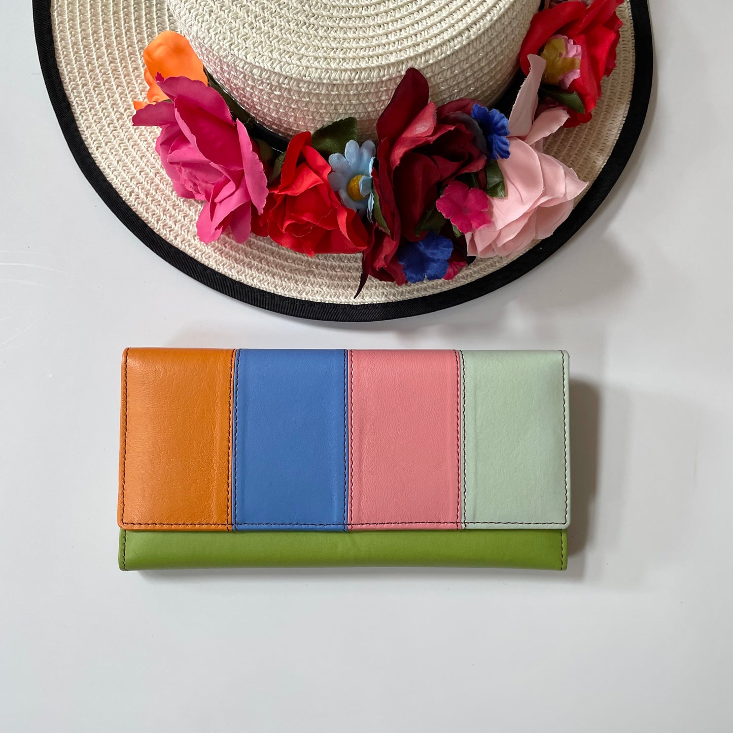 Nephele Lisa Purses Unique Handmade Recycled Sustainable Upcycled Leather Rainbow