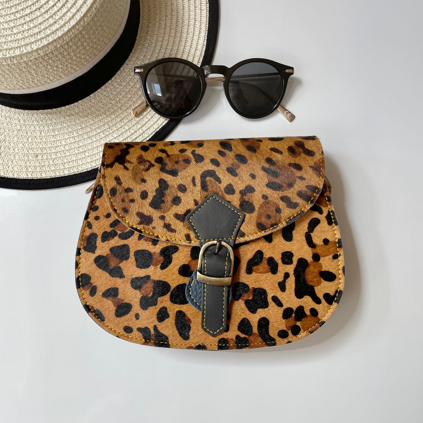 Nephele Tallulah Full Print Bags Unique Handmade Recycled Sustainable Upcycled Leather