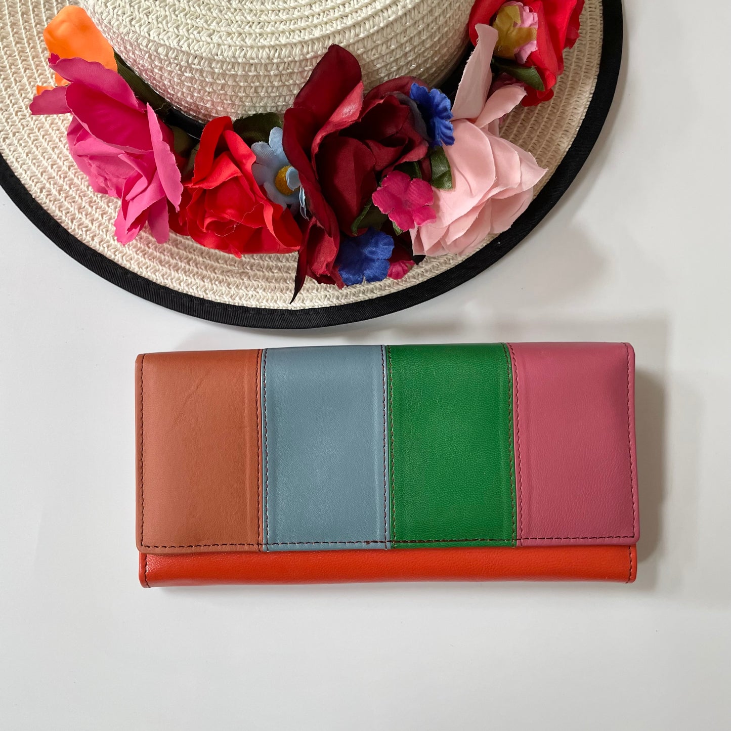 Nephele Lisa Purses Unique Handmade Recycled Sustainable Upcycled Leather Rainbow