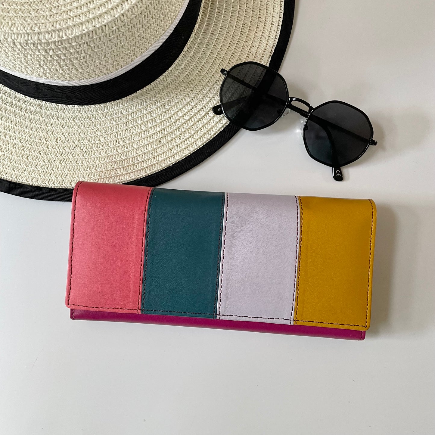 Nephele Lisa Purses Unique Handmade Recycled Sustainable Upcycled Leather Rainbow