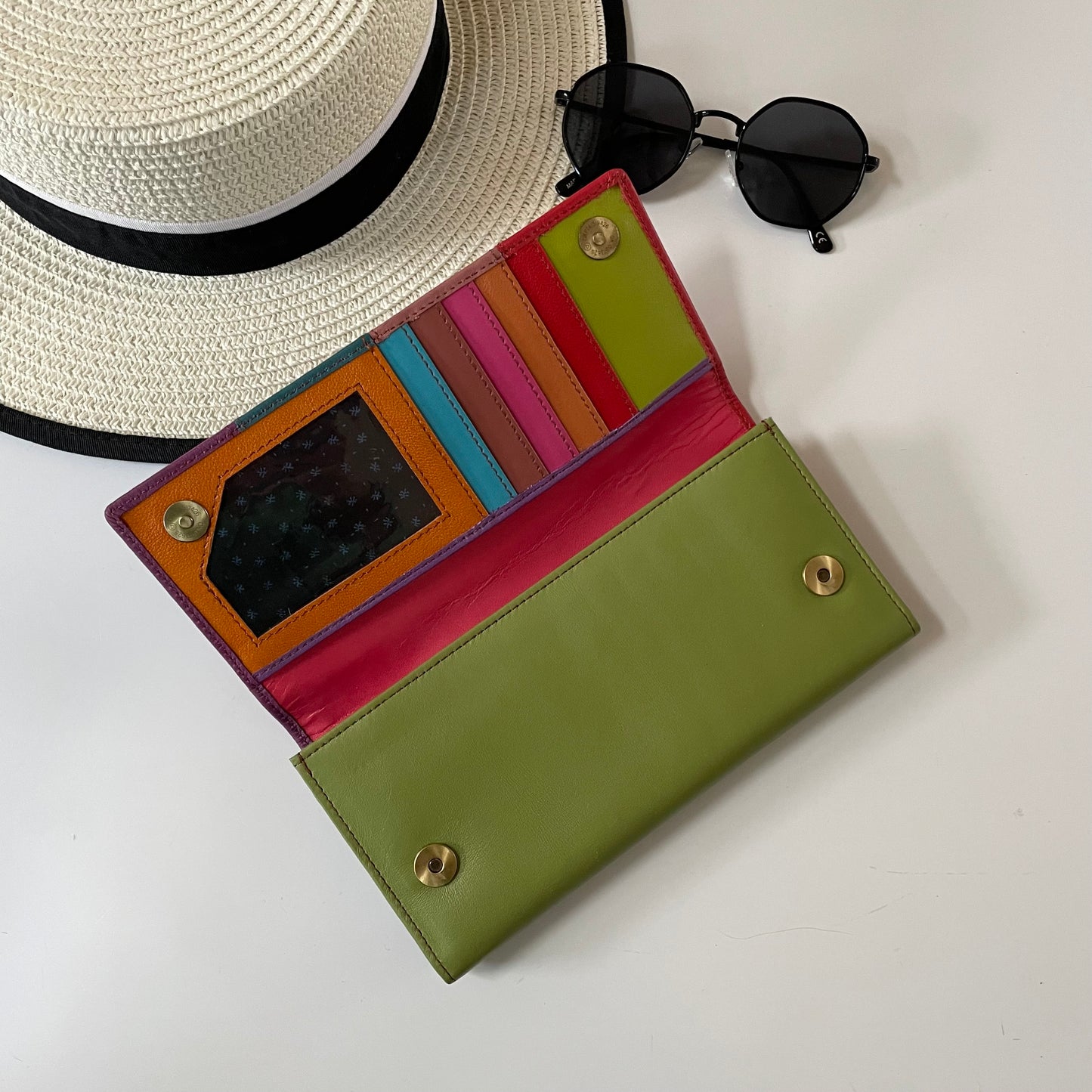 Nephele Lisa Purses Unique Handmade Recycled Sustainable Upcycled Leather Rainbow