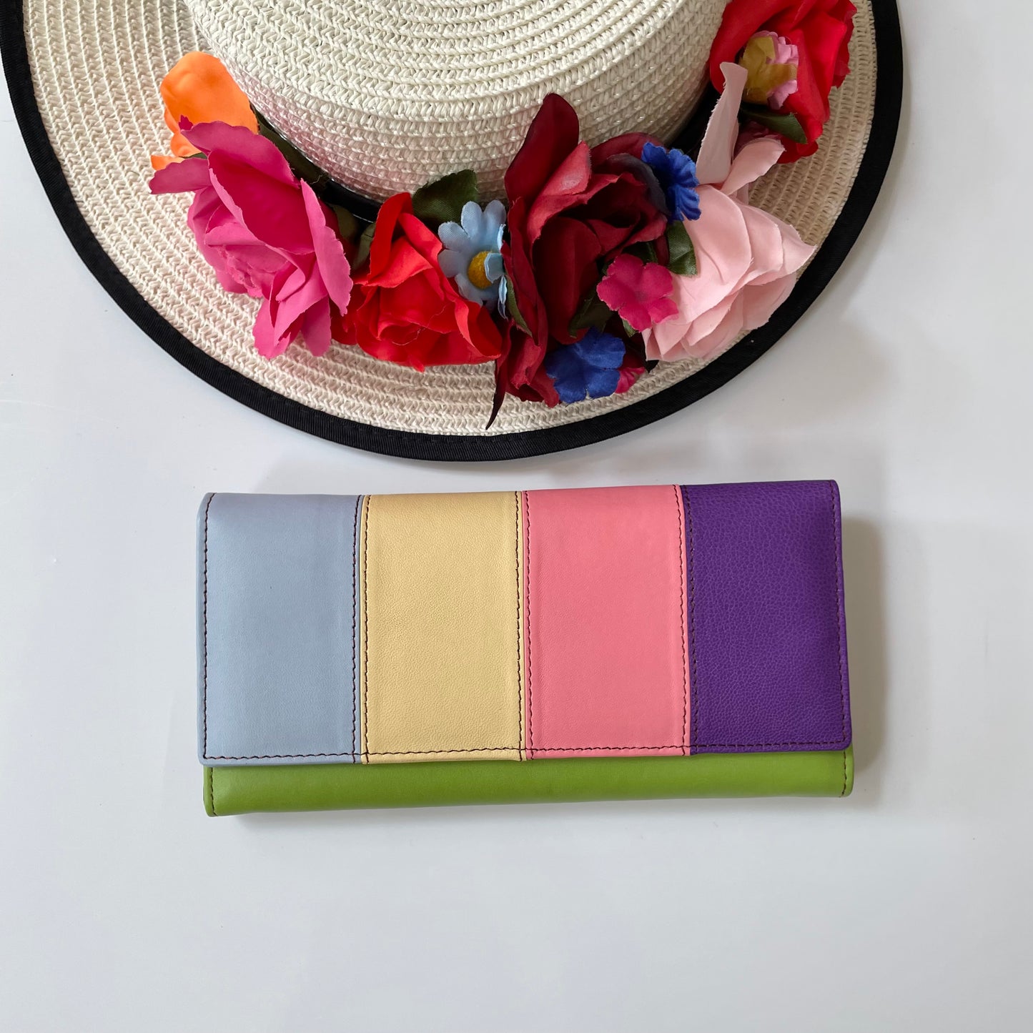Nephele Lisa Purses Unique Handmade Recycled Sustainable Upcycled Leather Rainbow
