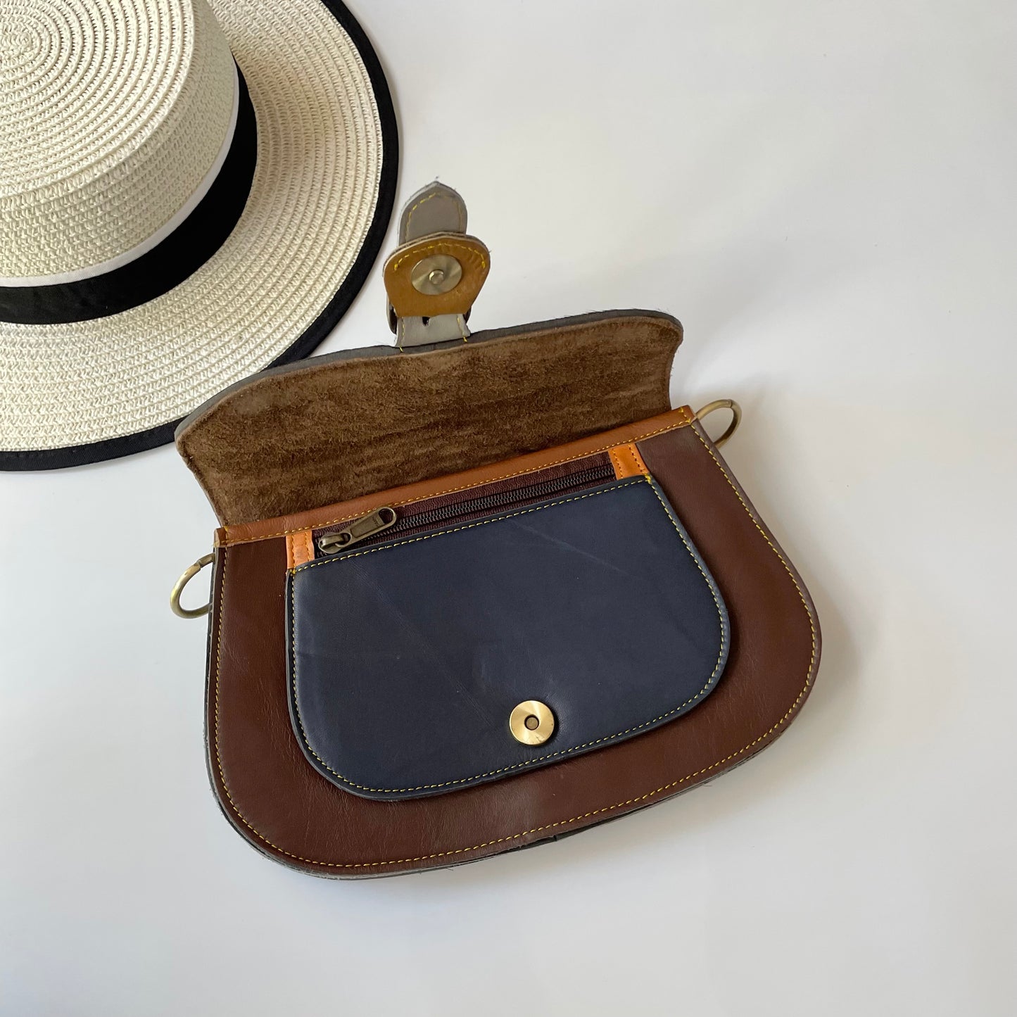 OUTLET Nephele Josephine Bag Unique Handmade Recycled Sustainable Leather