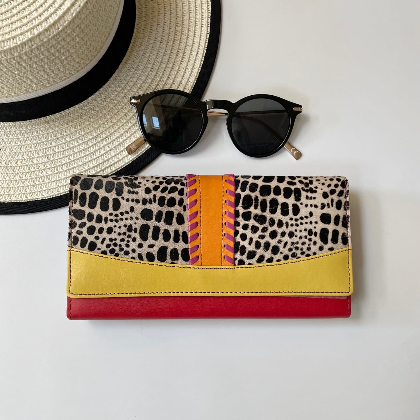 OUTLET Nephele Drew Purse Unique Handmade Recycled Sustainable Leather