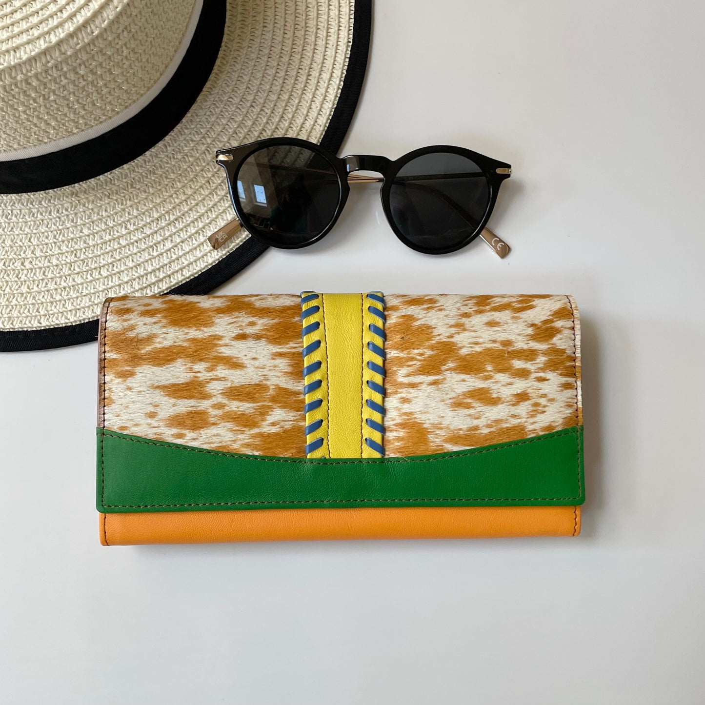 OUTLET Nephele Drew Purse Unique Handmade Recycled Sustainable Leather