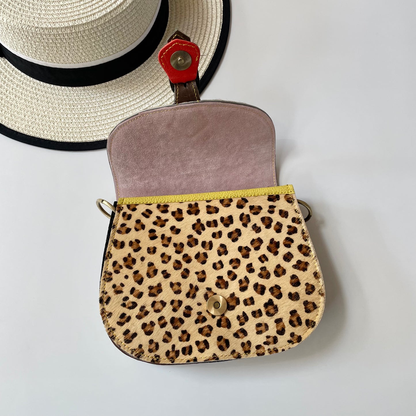 OUTLET Nephele Tallulah Full Print Bag Unique Handmade Recycled Sustainable Leather