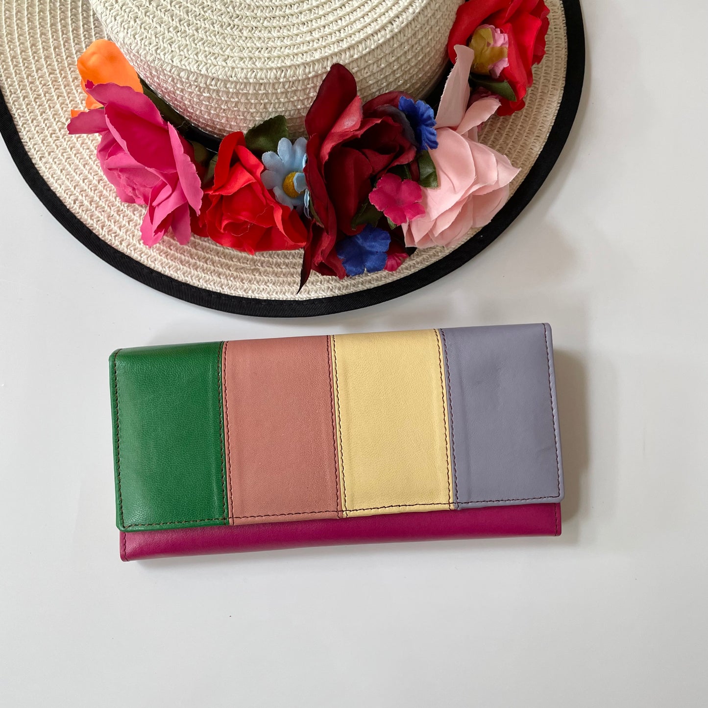 Nephele Lisa Purses Unique Handmade Recycled Sustainable Upcycled Leather Rainbow