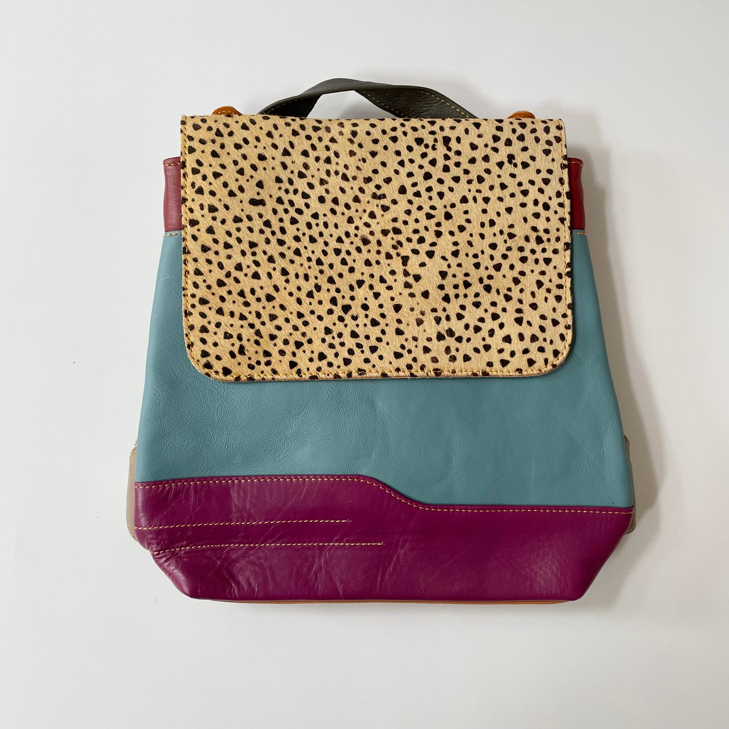 Nephele Robyn Multiway Backpack Unique Handmade Recycled Sustainable Upcycled Leather