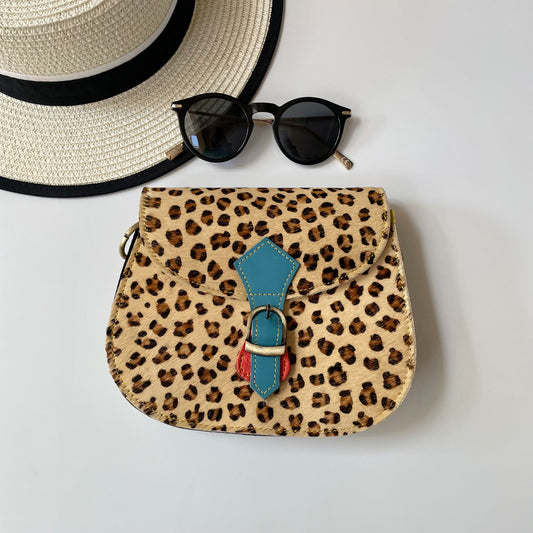 OUTLET Nephele Tallulah Full Print Bag Unique Handmade Recycled Sustainable Leather