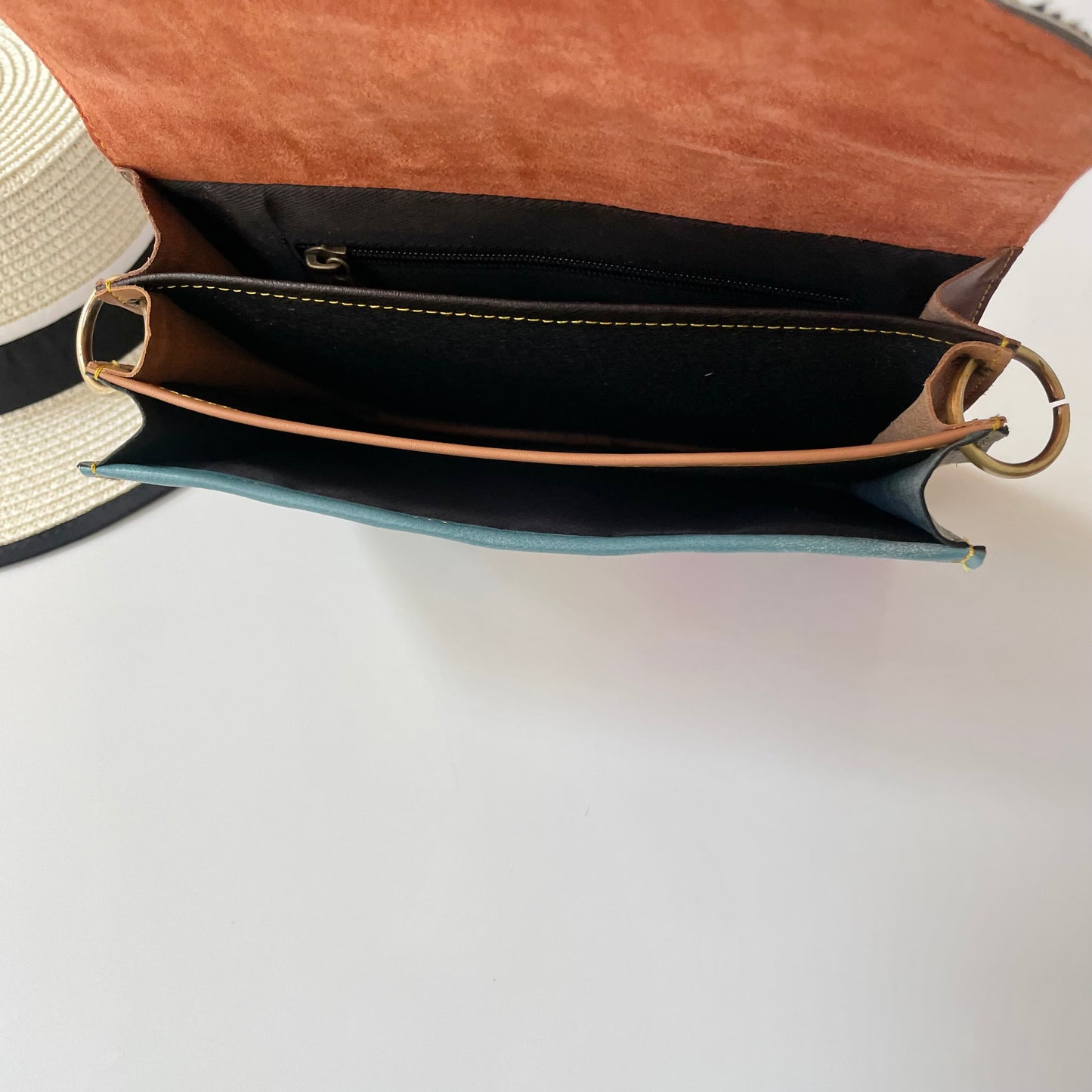 OUTLET Nephele Lulu Bag Unique Handmade Recycled Sustainable Leather Rainbow