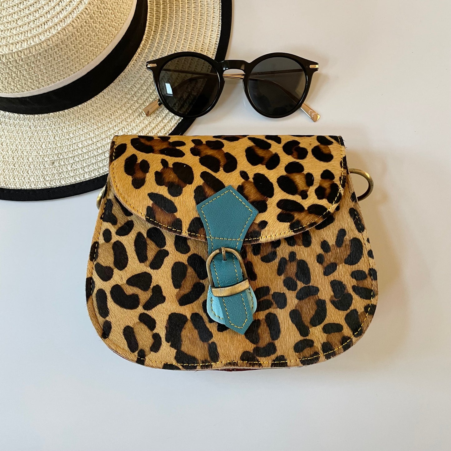 Nephele Tallulah Full Print Bags Unique Handmade Recycled Sustainable Upcycled Leather