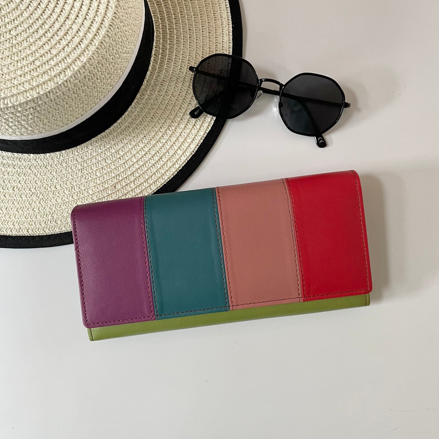 Nephele Lisa Purses Unique Handmade Recycled Sustainable Upcycled Leather Rainbow