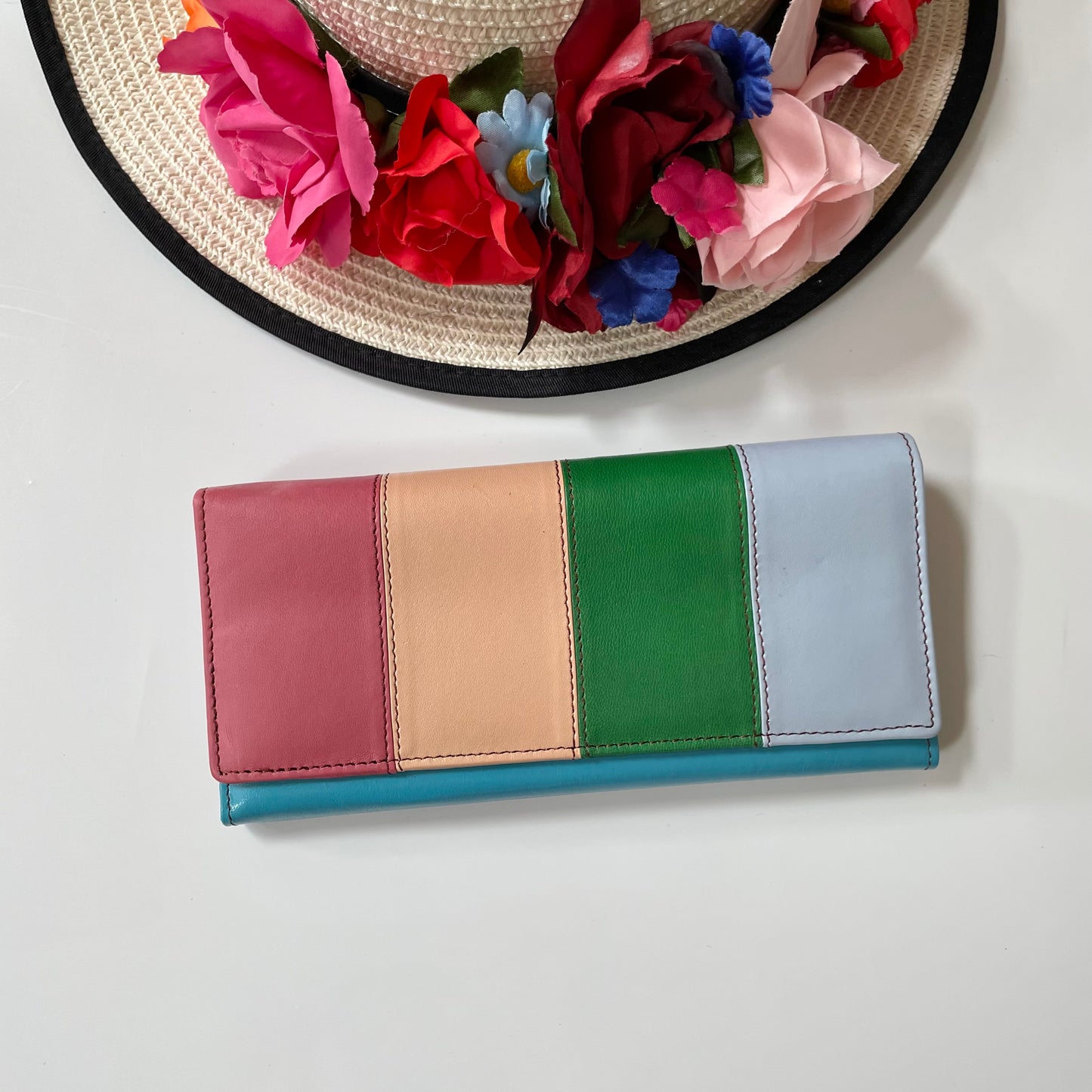 Nephele Lisa Purses Unique Handmade Recycled Sustainable Upcycled Leather Rainbow