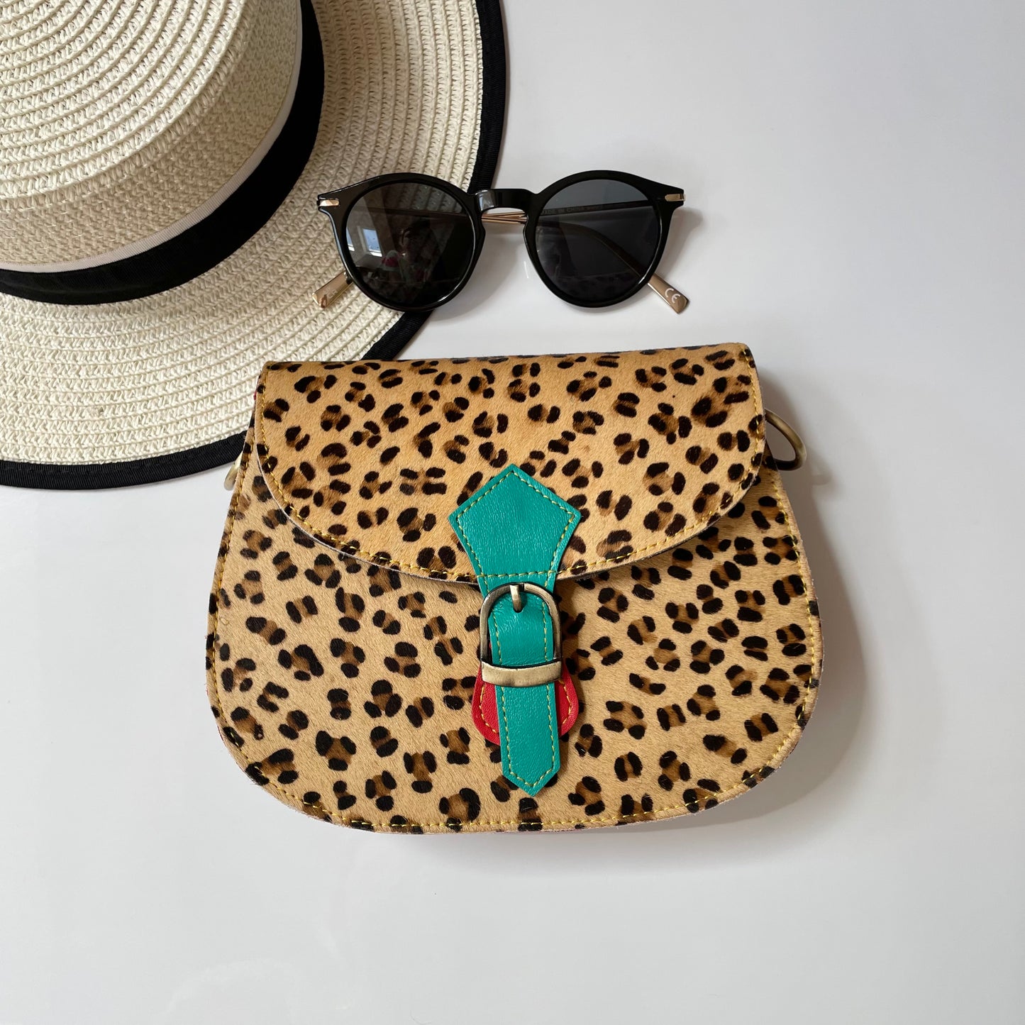 Nephele Tallulah Full Print Bags Unique Handmade Recycled Sustainable Upcycled Leather