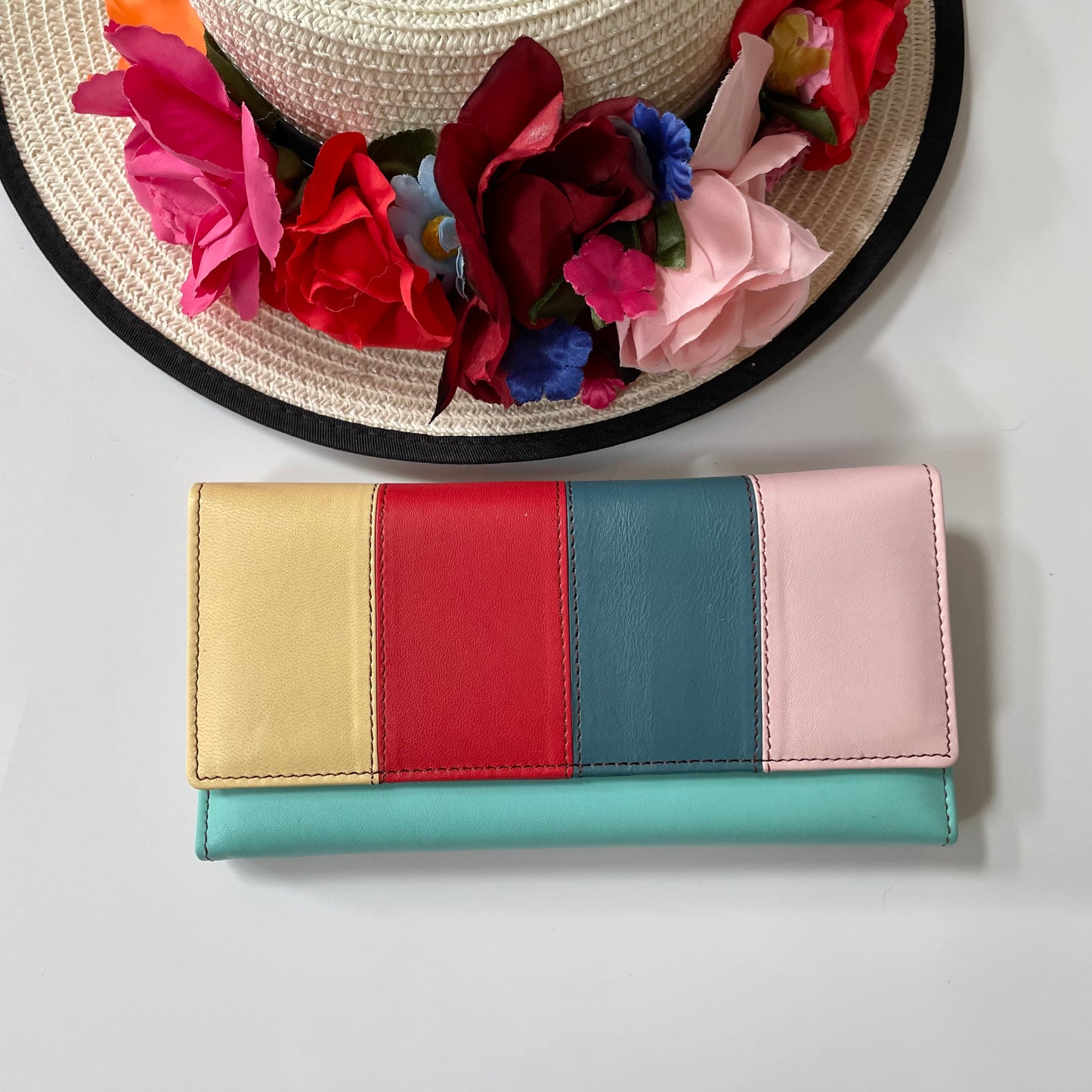 Nephele Lisa Purses Unique Handmade Recycled Sustainable Upcycled Leather Rainbow