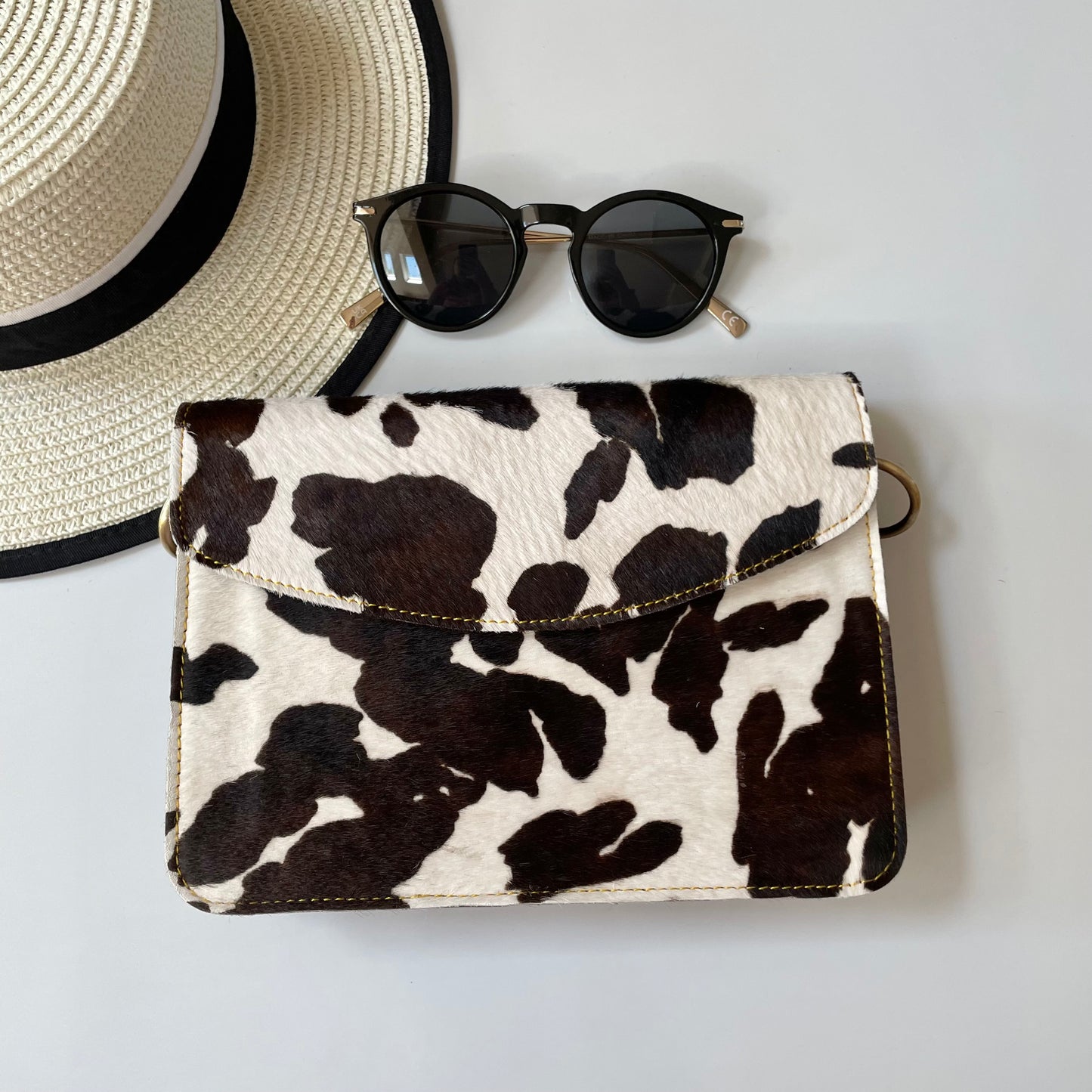 OUTLET Nephele Eadie Full Print Bag Unique Handmade Recycled Sustainable Leather
