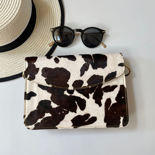 OUTLET Nephele Eadie Full Print Bag Unique Handmade Recycled Sustainable Leather