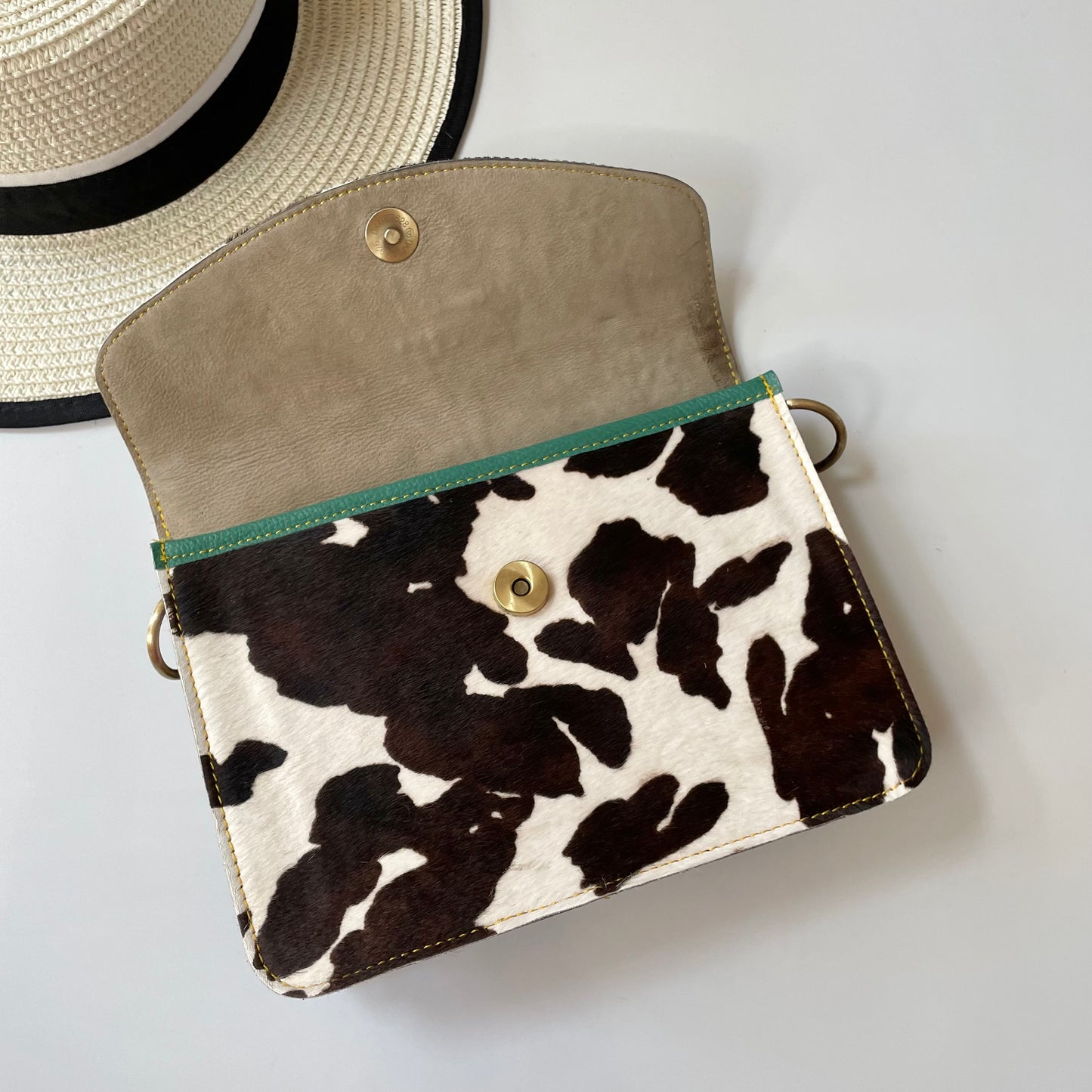 OUTLET Nephele Eadie Full Print Bag Unique Handmade Recycled Sustainable Leather