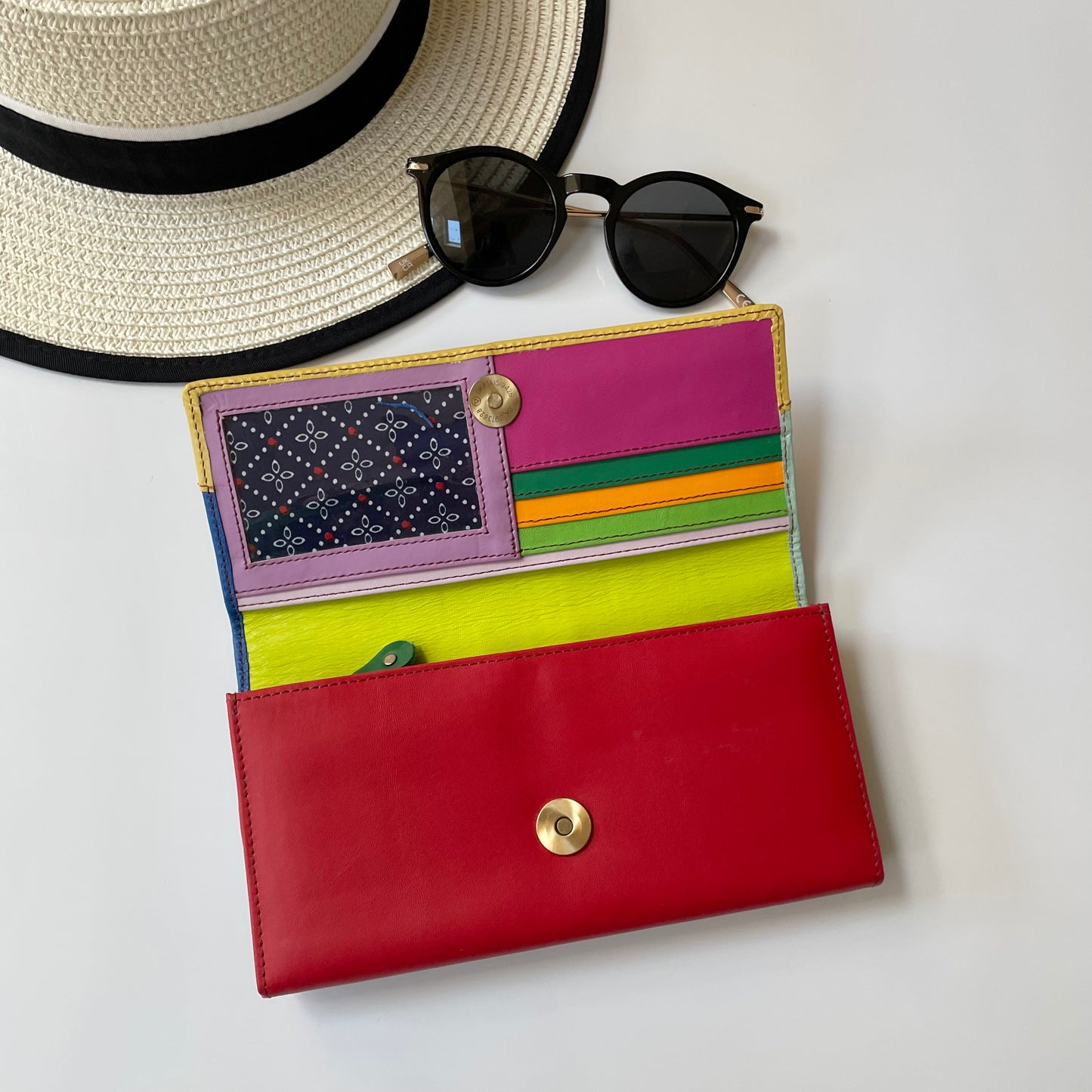 OUTLET Nephele Drew Purse Unique Handmade Recycled Sustainable Leather