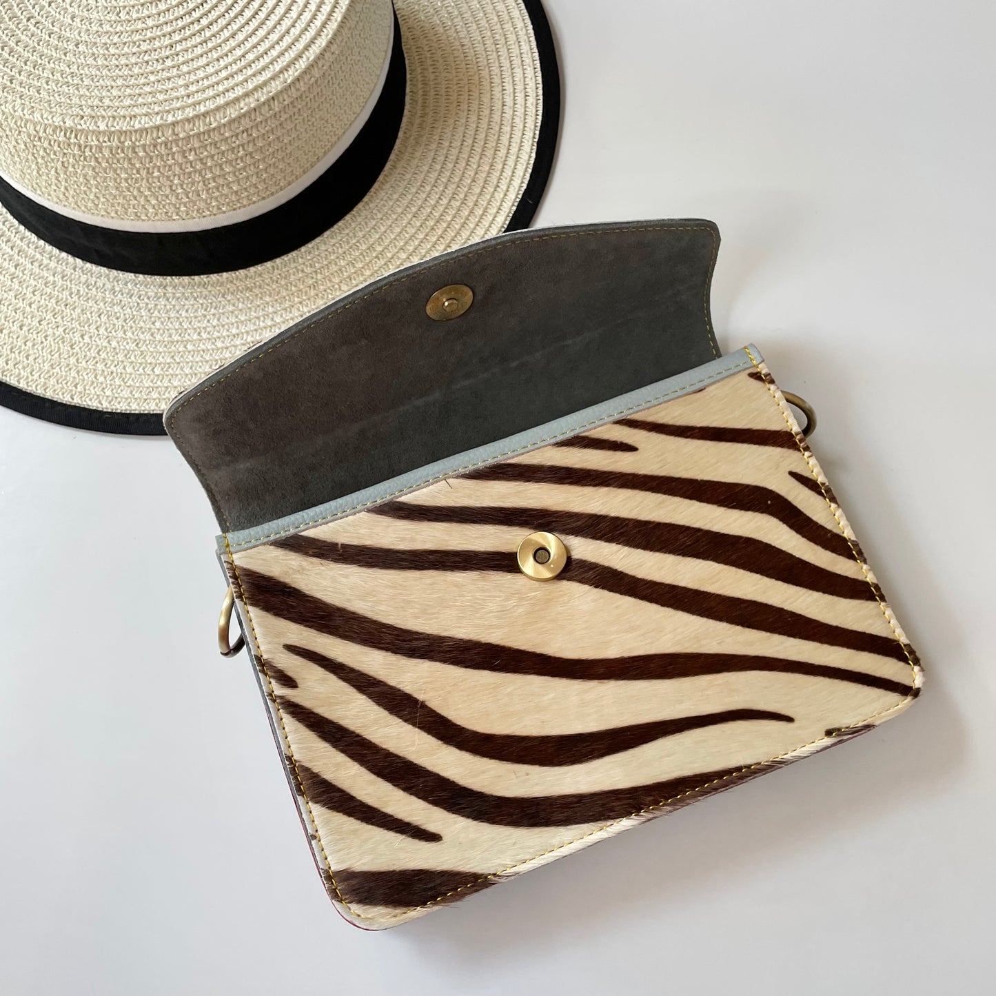 OUTLET Nephele Eadie Full Print Bag Unique Handmade Recycled Sustainable Leather