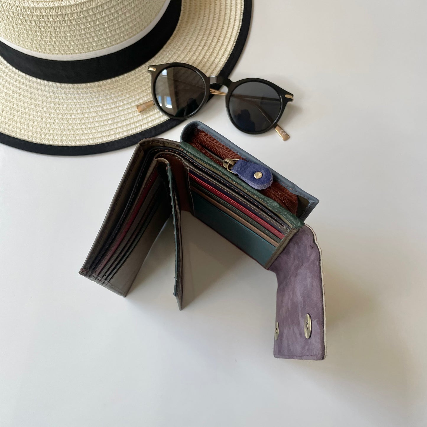 OUTLET Nephele Abigail Purse Unique Handmade Recycled Sustainable Leather