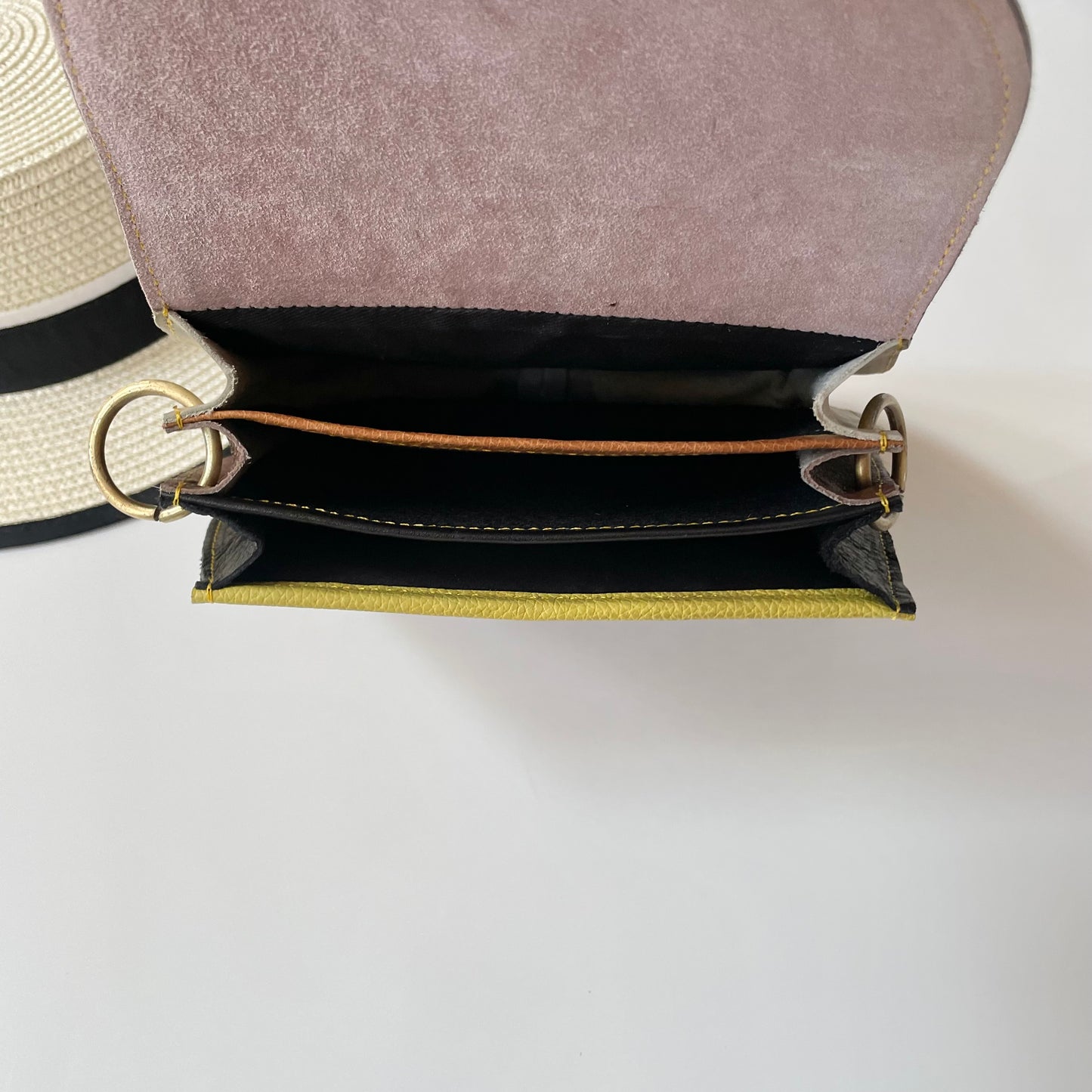 OUTLET Nephele Tallulah Full Print Bag Unique Handmade Recycled Sustainable Leather