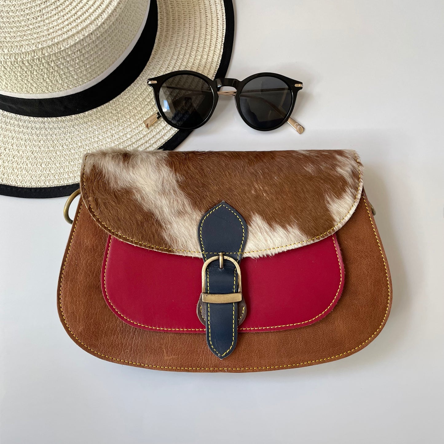 OUTLET Nephele Josephine Bag Unique Handmade Recycled Sustainable Leather