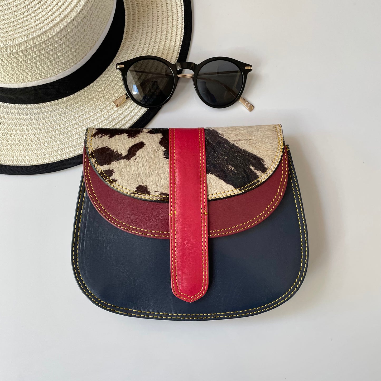 OUTLET Nephele Cecile Bag Unique Handmade Recycled Sustainable Leather