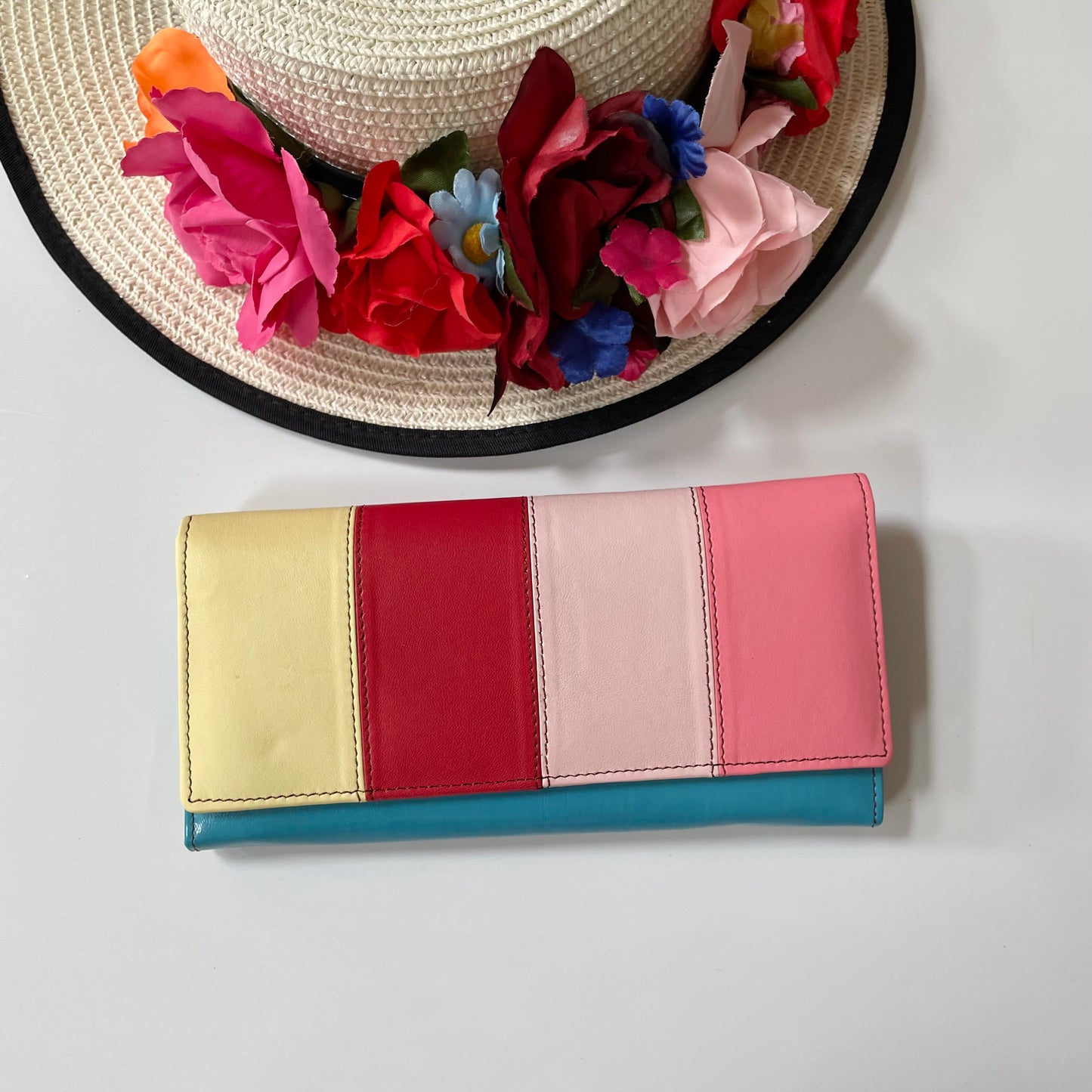 Nephele Lisa Purses Unique Handmade Recycled Sustainable Upcycled Leather Rainbow