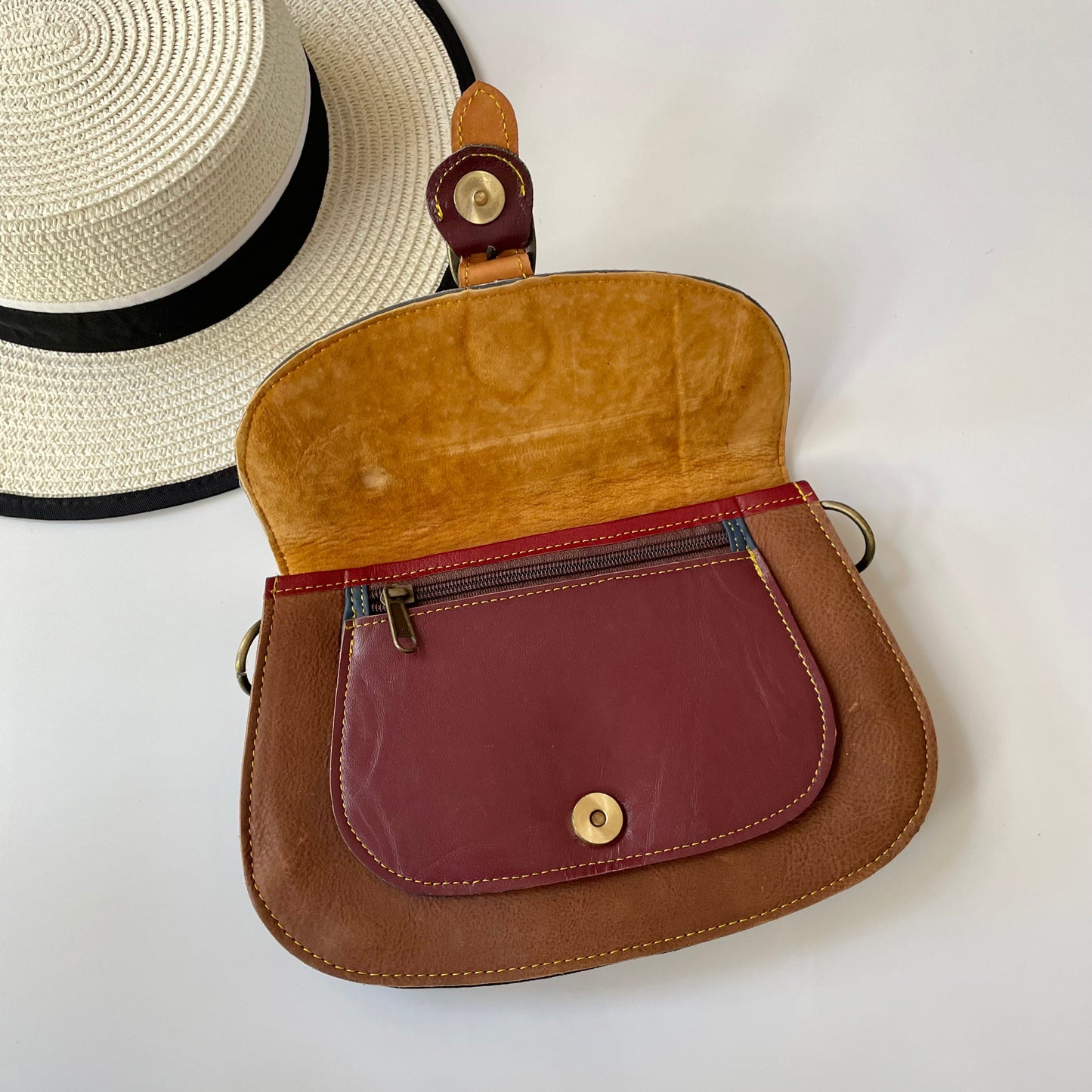 OUTLET Nephele Josephine Bag Unique Handmade Recycled Sustainable Leather