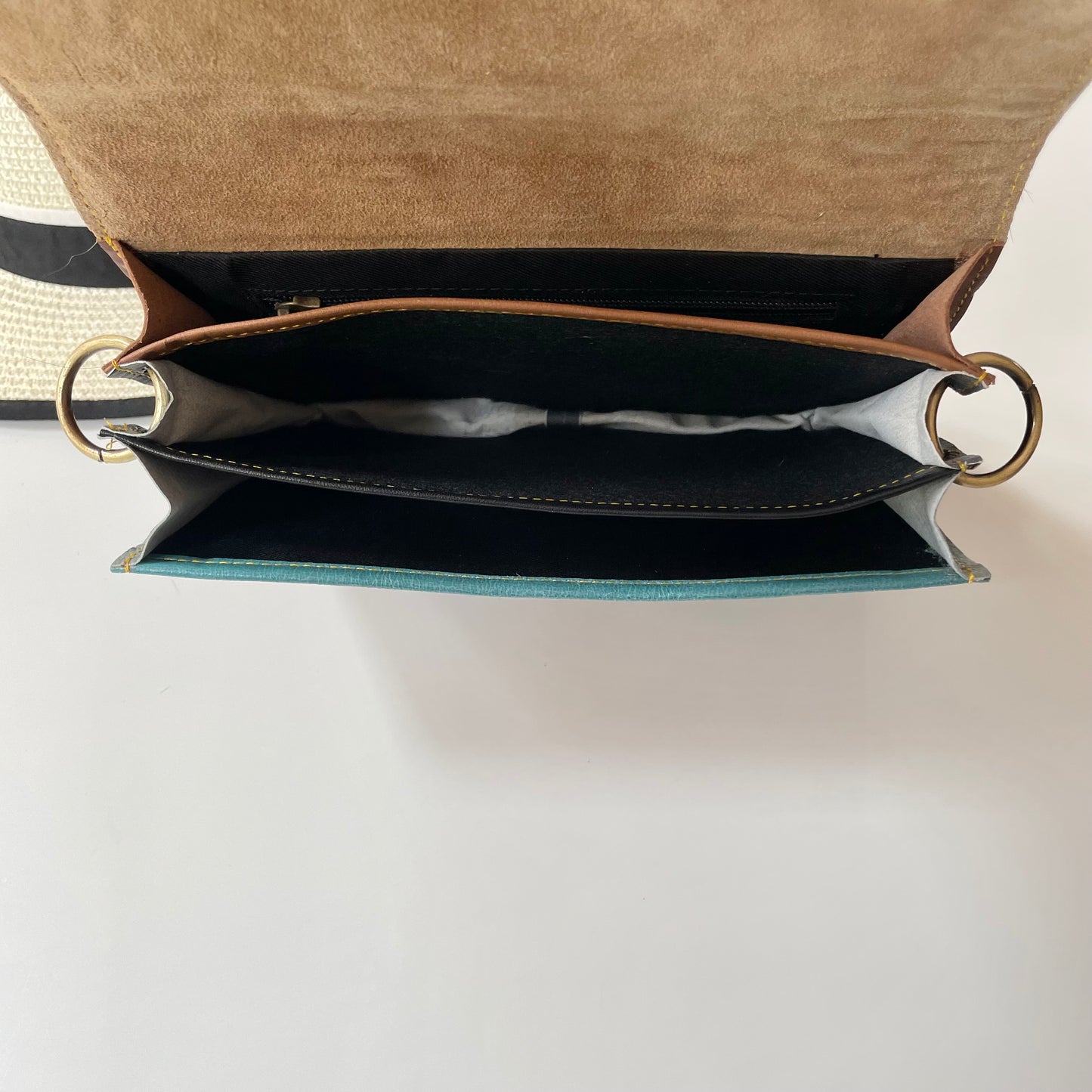 OUTLET Nephele Eadie Full Print Bag Unique Handmade Recycled Sustainable Leather