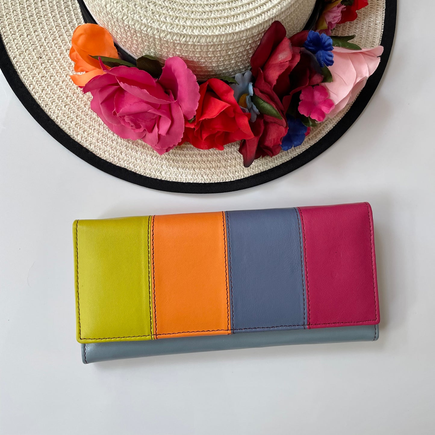 Nephele Lisa Purses Unique Handmade Recycled Sustainable Upcycled Leather Rainbow