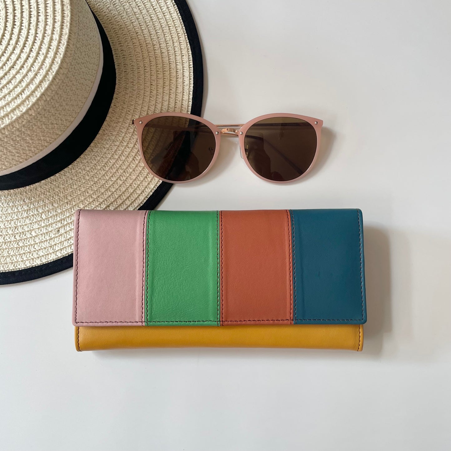 Nephele Lisa Purses Unique Handmade Recycled Sustainable Upcycled Leather Rainbow