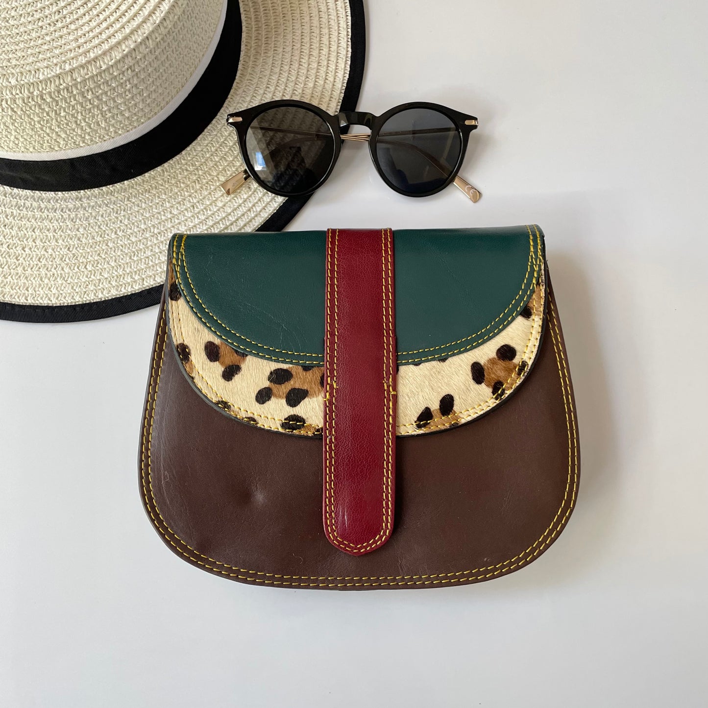 OUTLET Nephele Cecile Bag Unique Handmade Recycled Sustainable Leather