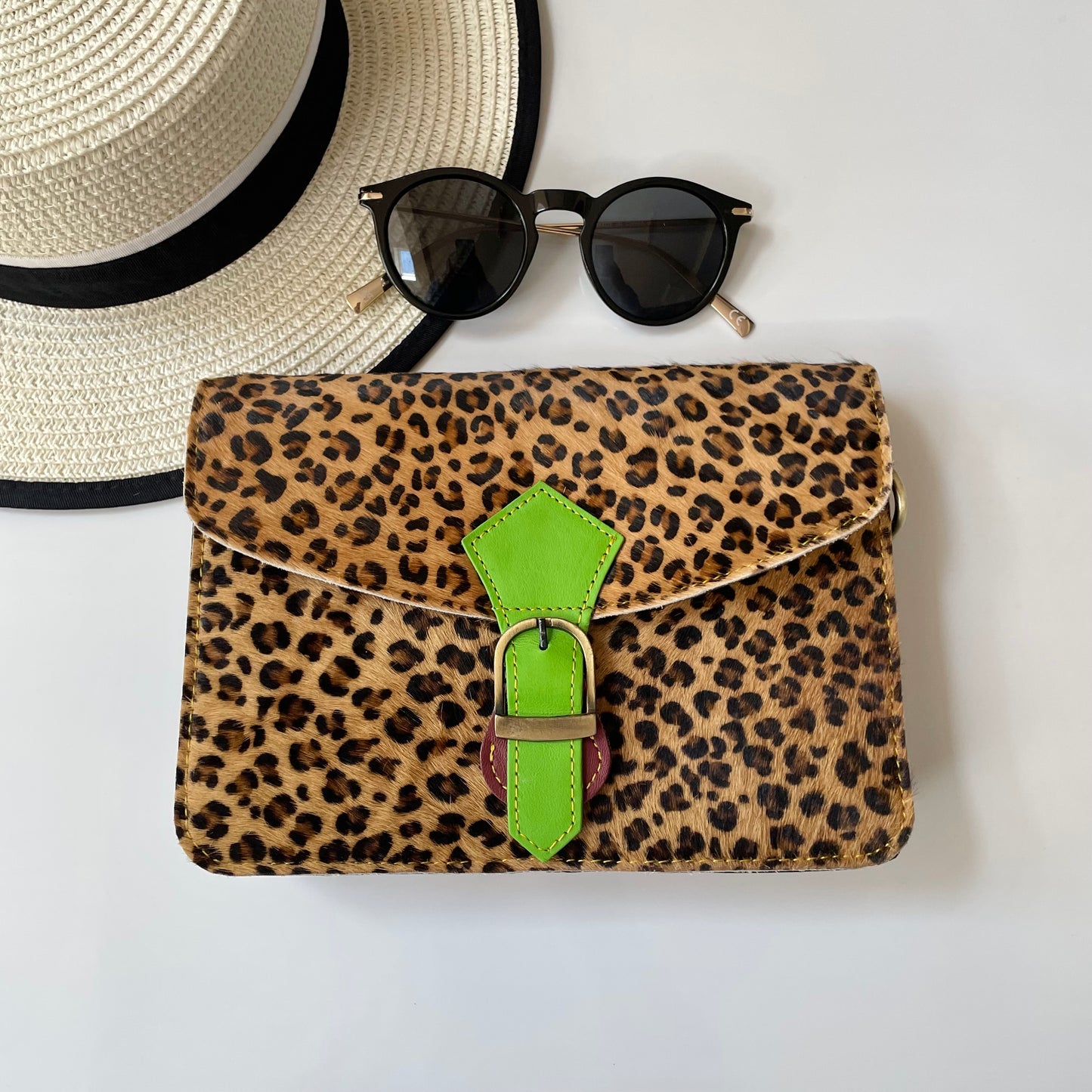 Nephele Nancy Full Print Bags Unique Handmade Recycled Sustainable Upcycled Leather