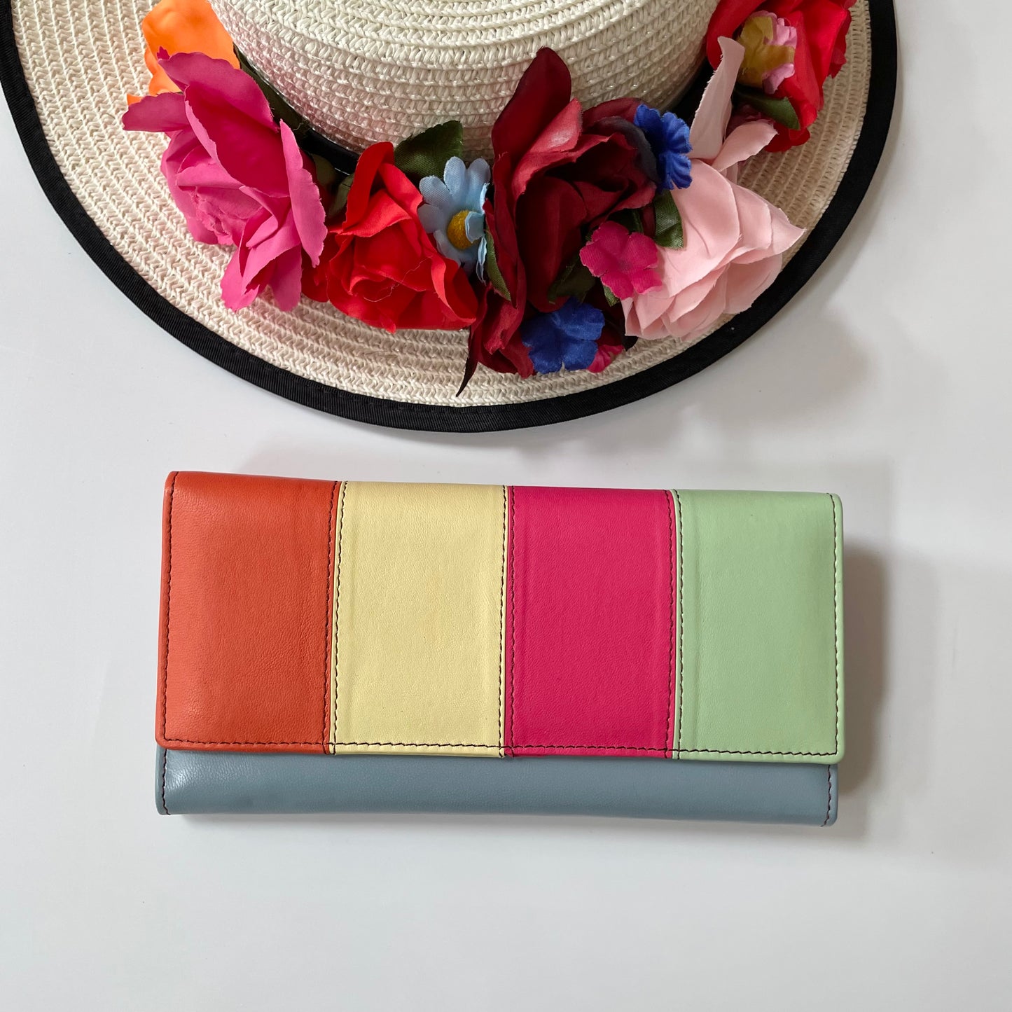 Nephele Lisa Purses Unique Handmade Recycled Sustainable Upcycled Leather Rainbow