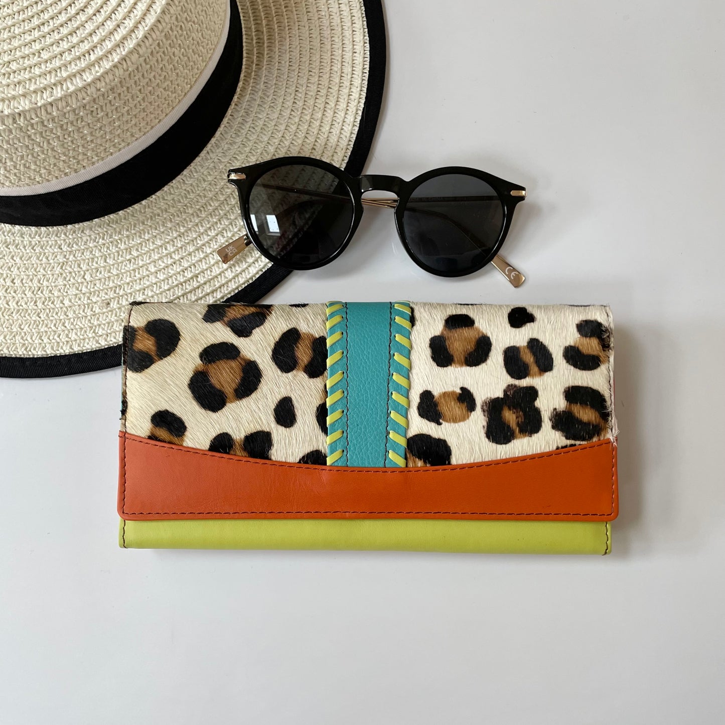 OUTLET Nephele Drew Purse Unique Handmade Recycled Sustainable Leather