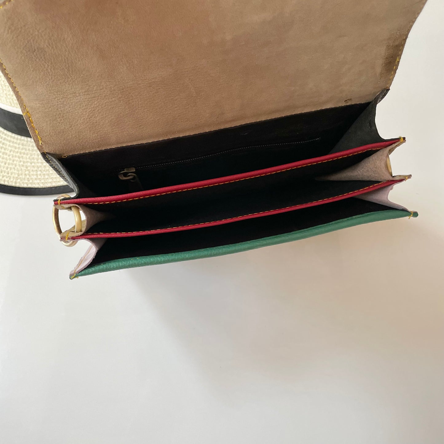OUTLET Nephele Eadie Full Print Bag Unique Handmade Recycled Sustainable Leather