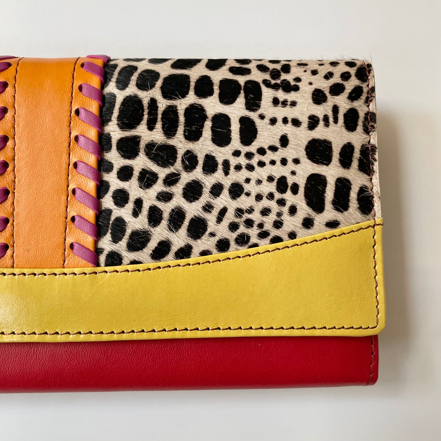 OUTLET Nephele Drew Purse Unique Handmade Recycled Sustainable Leather