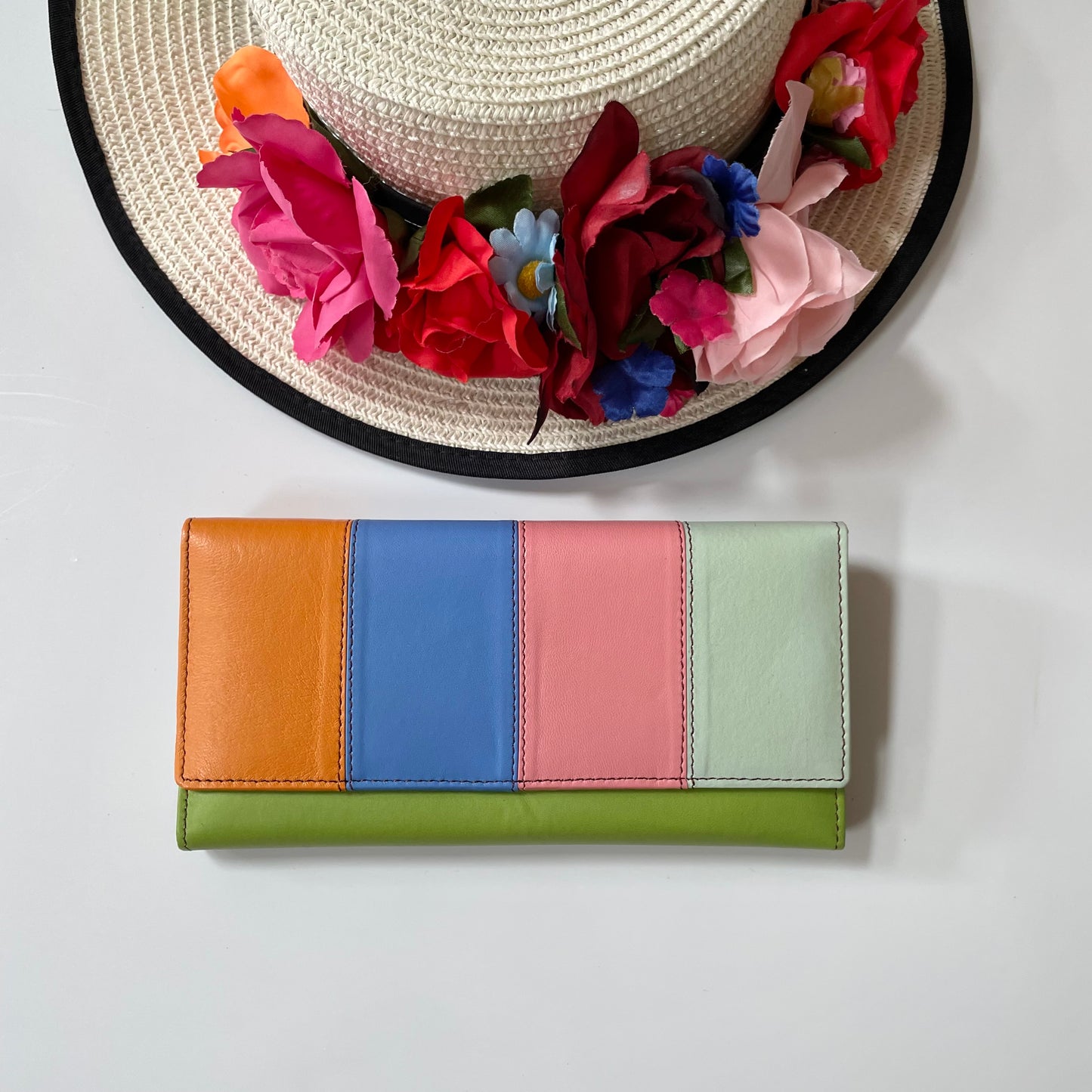 Nephele Lisa Purses Unique Handmade Recycled Sustainable Upcycled Leather Rainbow