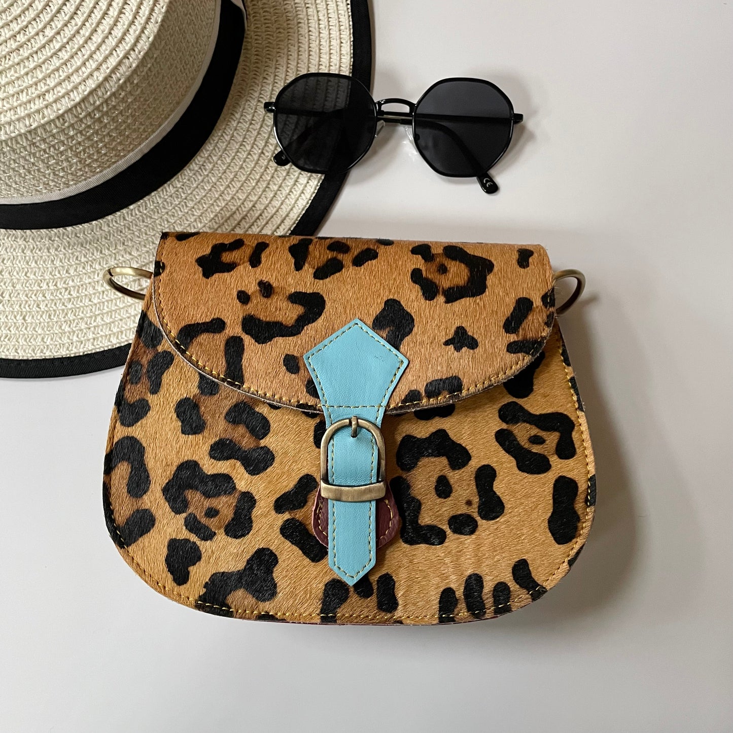 Nephele Tallulah Full Print Bags Unique Handmade Recycled Sustainable Upcycled Leather