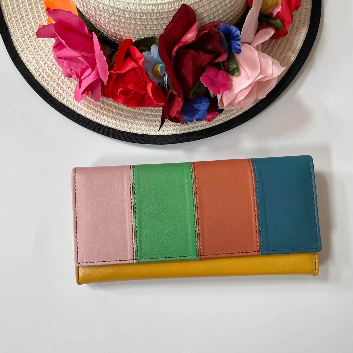 Nephele Lisa Purses Unique Handmade Recycled Sustainable Upcycled Leather Rainbow