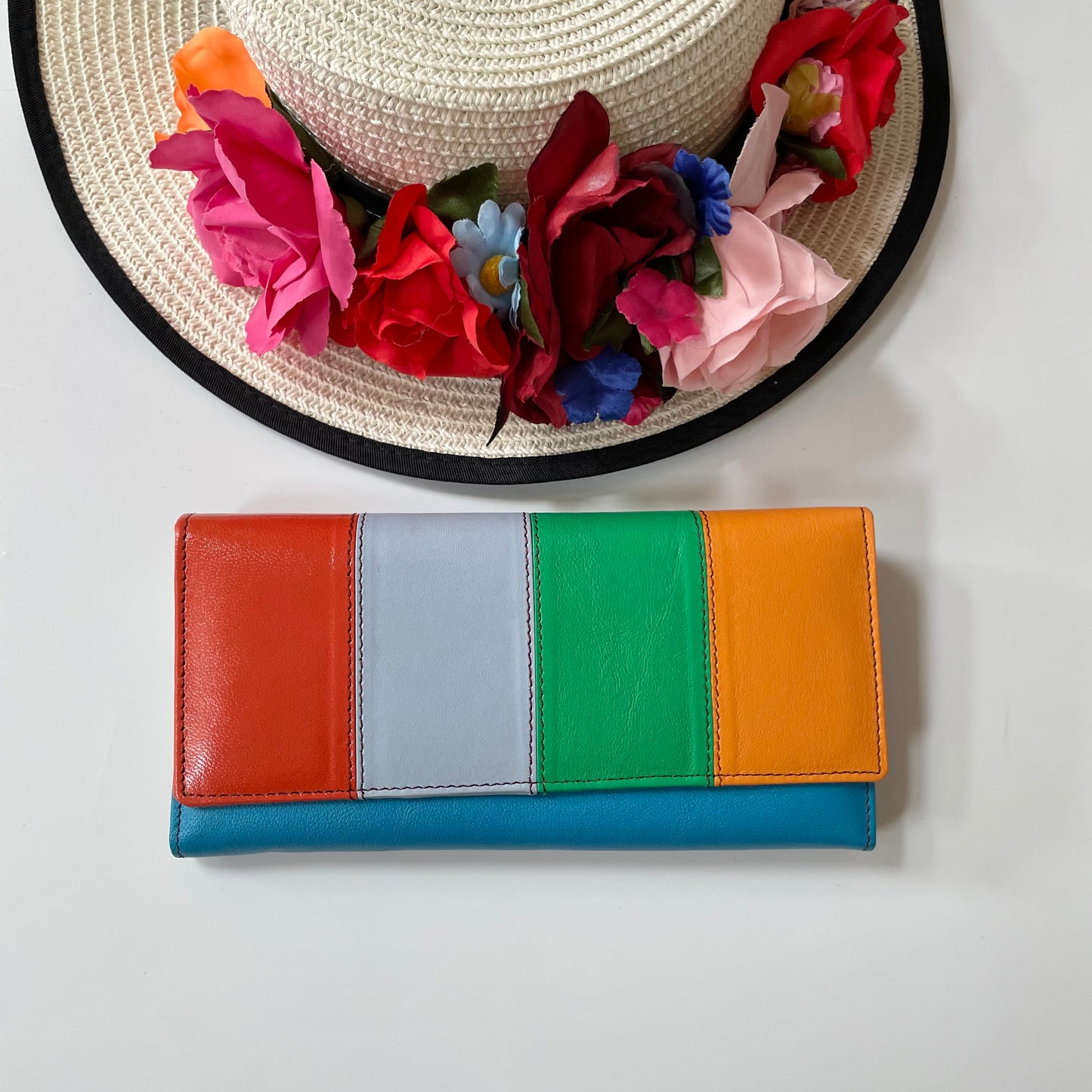 Nephele Lisa Purses Unique Handmade Recycled Sustainable Upcycled Leather Rainbow